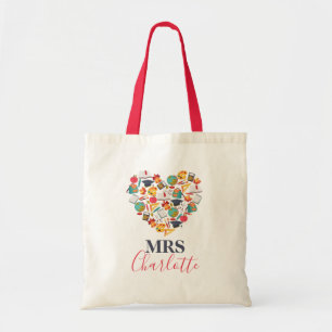 Sac fourre-tout de typographie de professeur de co