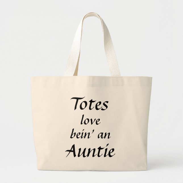 Sac fourre-tout de typographie de tante Elegant (Devant)
