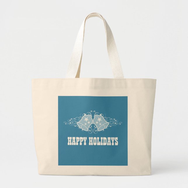 Sac fourre-tout de Vacances Cloches et Fils, Bleu (Devant)