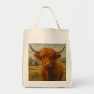 Sac fourre-tout de vache Highland (vue avant et ar