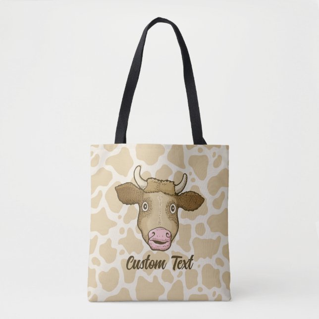 Sac fourre-tout de vache surpris (Devant)