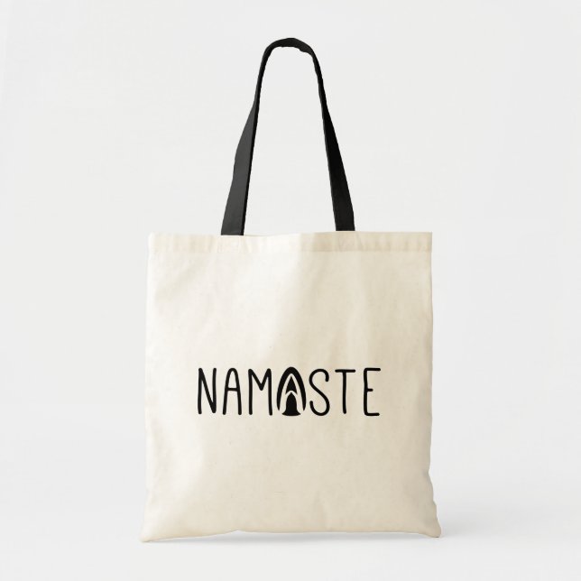 Sac fourre-tout de voeux moderne Namaste Yoga (Devant)