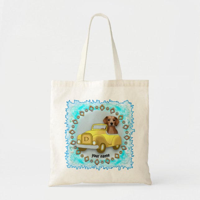 Sac fourre-tout de voiture beagle (Devant)