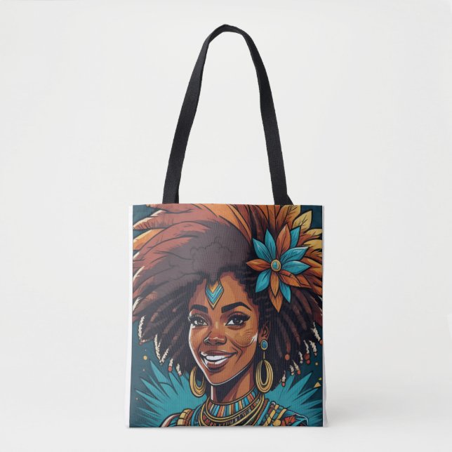 Sac fourre-tout de voyage autochtone Afro (Devant)