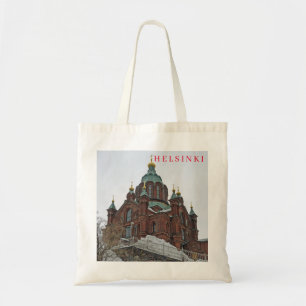 Sac fourre-tout de vue de la cathédrale d'Helsinki