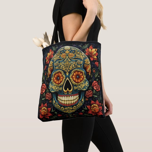 Sac fourre-tout Décoratif Dia de los Muertos (De près)