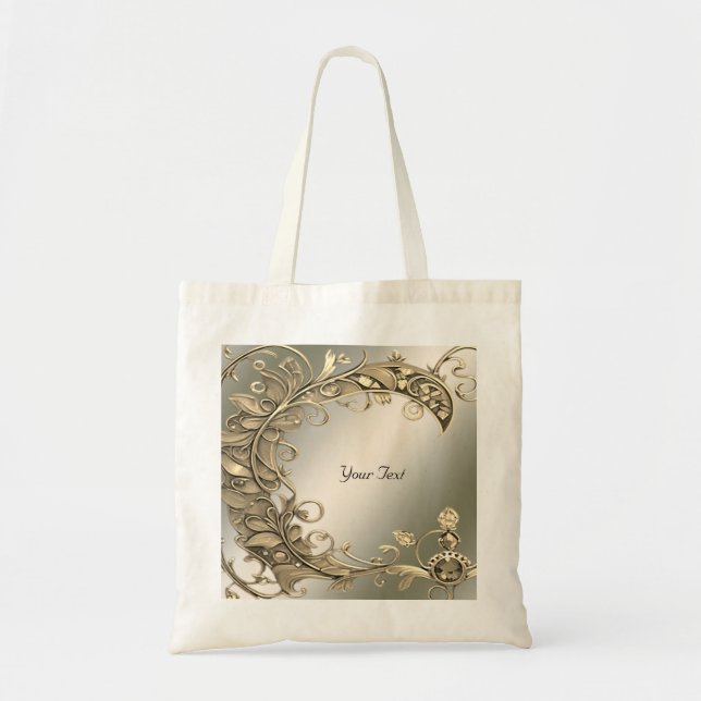 Sac fourre-tout décoratif doré moderne élégant (Devant)