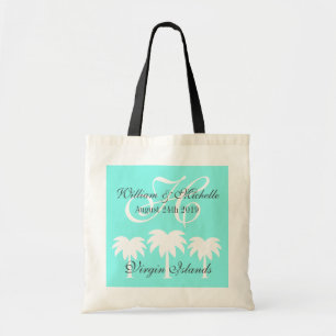Sac fourre-tout décoré d'un monogramme à mariage
