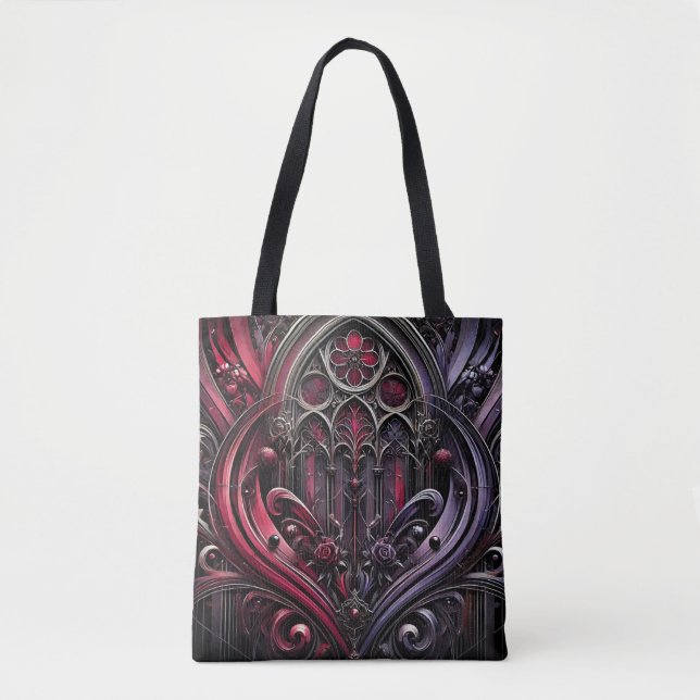 Sac fourre-tout d'élégance gothique - Design uniqu (Devant)