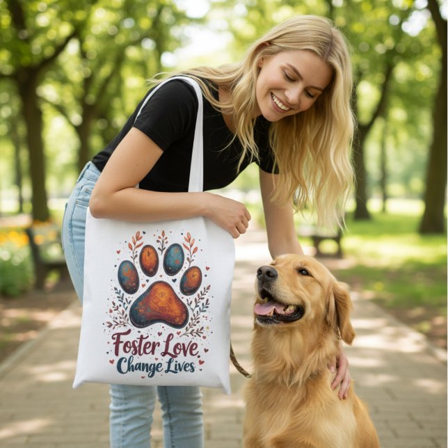 Sac fourre-tout d'élevage pour animaux domestiques (Personalized dog foster tote bag)