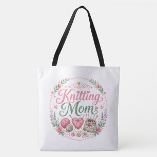 Sac fourre-tout d'épaule pour maman tricoteuse