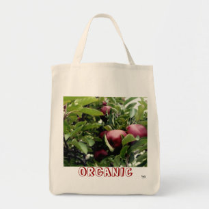 Sac fourre-tout d'épicerie bio aux pommes