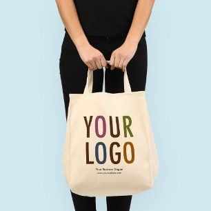 Sac fourre-tout d'épicerie en toile avec logo Pas