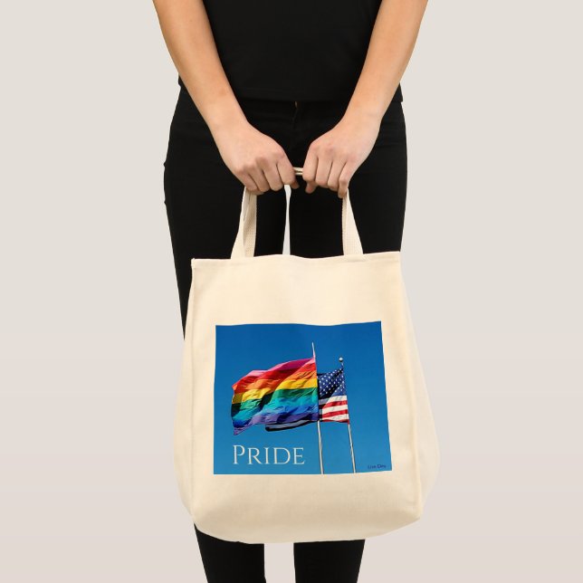 sac fourre-tout d'épicerie en toile "Pride" (Devant (produit))