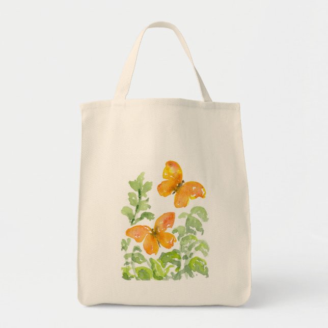 Sac fourre-tout d'épicerie papillon (Devant)