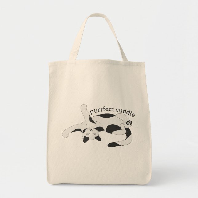 Sac fourre-tout d'épicerie Purrfect Cuddle (Devant)