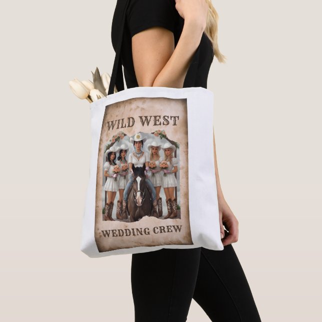 Sac fourre-tout d'équipage Mariage Wild West (De près)