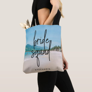 Sac fourre-tout d'équipe de mariées de plage perso