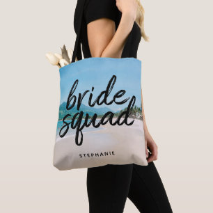 Sac fourre-tout d'équipe de mariées de plage perso