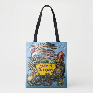 Sac fourre-tout des animaux de Noël