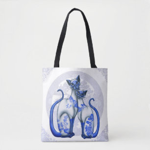 Sac fourre-tout des chats siamois de Blue Willow