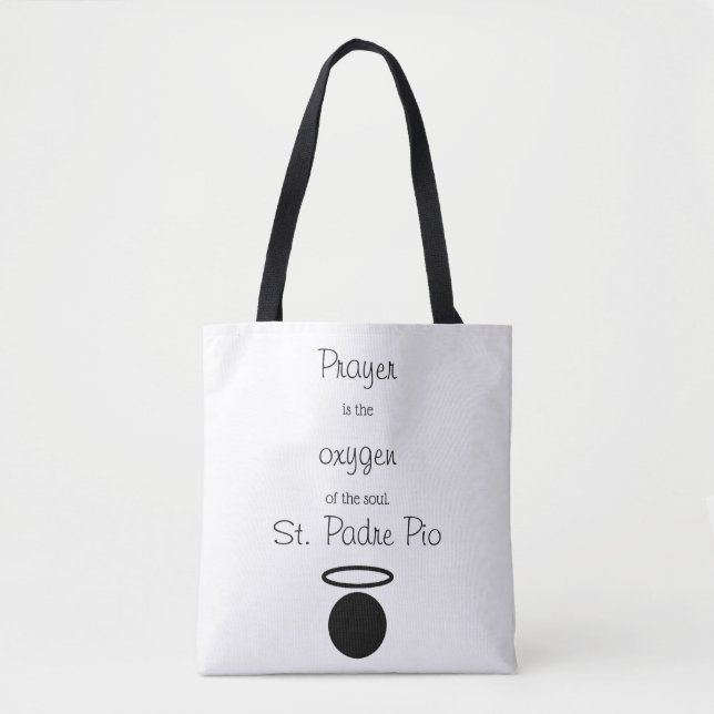 Sac fourre-tout des devis de St Padre Pio (Devant)