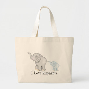 Sac fourre-tout des éléphants d'amour