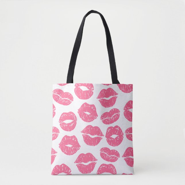 Sac fourre-tout des lèvres roses (Devant)