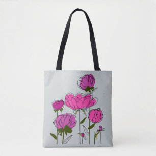Sac fourre-tout des pivoines