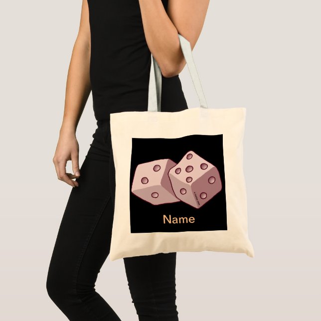 Sac fourre-tout dés roses (Devant (produit))