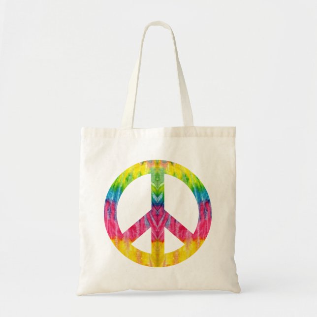 Sac fourre-tout des signes de paix hippy (Devant)