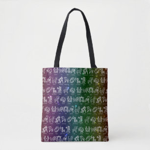 Sac fourre-tout des signes zodiaques (Arc-en-ciel