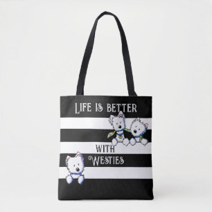 Sac fourre-tout des Terriers de KiniArt Westie