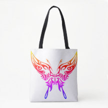 Sac fourre-tout, design "Butterfly Aura", femmes