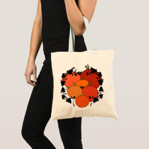 Sac fourre-tout design citrouille d'automne.