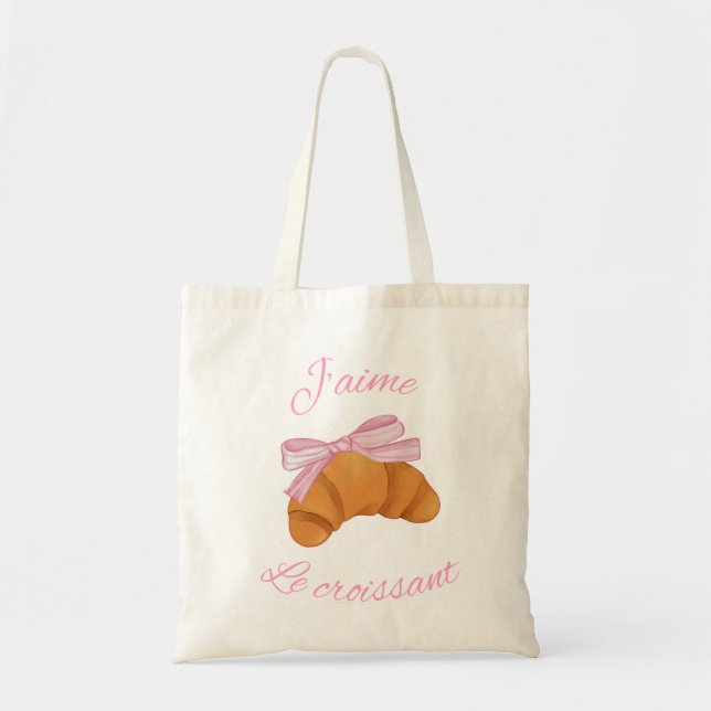 sac fourre-tout design croissant mignon (Devant)