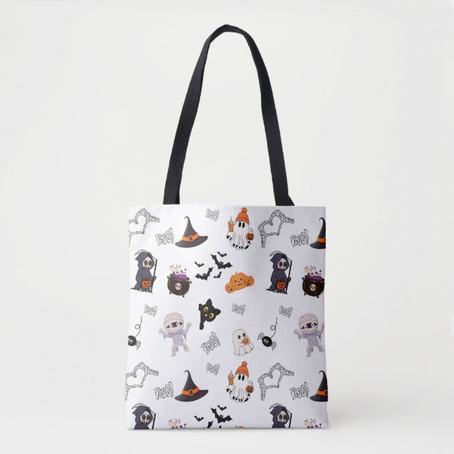 Sac fourre-tout design Halloween (Devant)