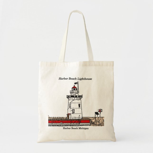 Sac fourre-tout design Harbour Beach Lighthouse (Devant)