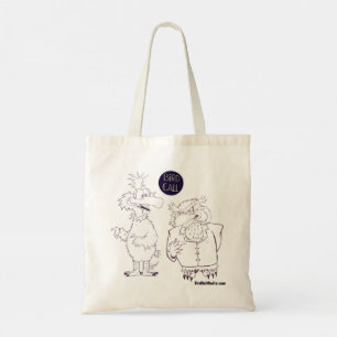 Sac fourre-tout d'esquisse d'appel d'oiseaux