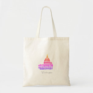 Sac fourre-tout d'esquisse de Washington DC USA Ca