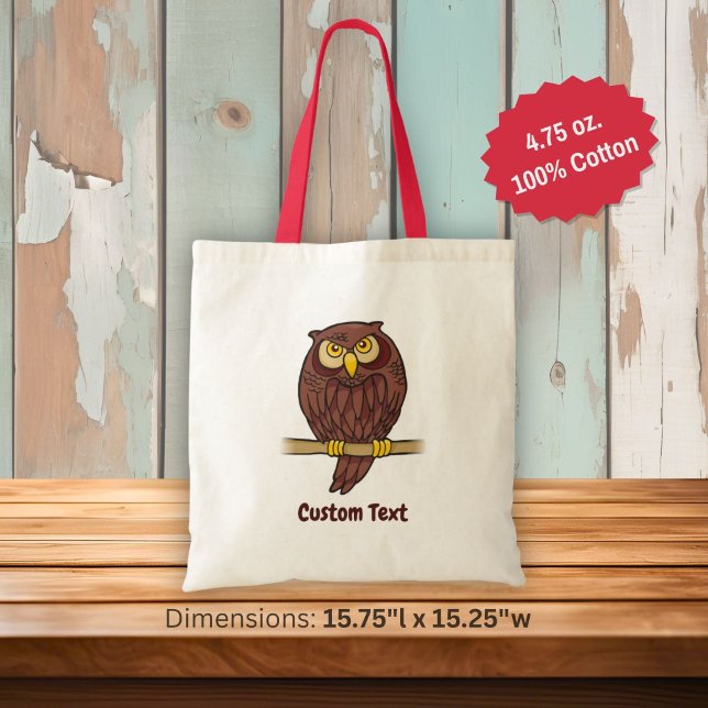 Sac fourre-tout dessin animé de hibou (Créateur téléchargé)