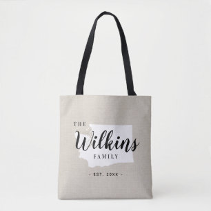 Sac fourre-tout d'État de Monogramme de la famille