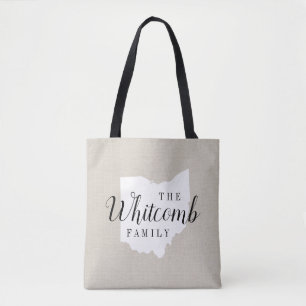 Sac fourre-tout d'État de Monogramme de la famille
