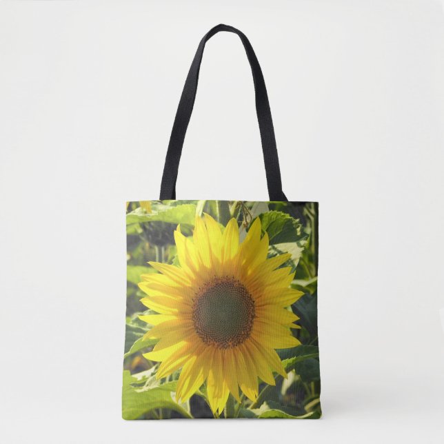 Sac fourre-tout d'été à tournesol imprimé (Devant)