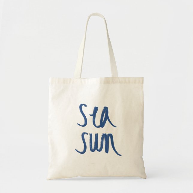 Sac fourre-tout d'été Mer et Soleil mignons (Devant)
