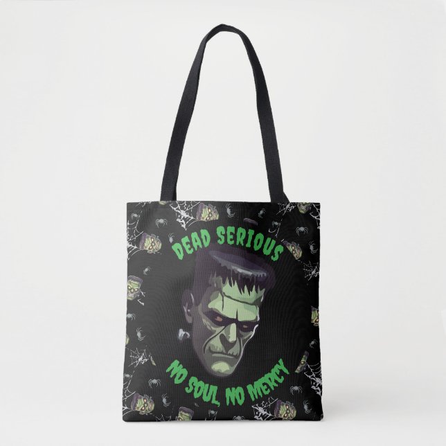 🖤 Sac fourre-tout d'Halloween Black Frankenstein (Devant)