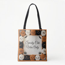 Sac fourre-tout d'Halloween Citrouille Crochet con