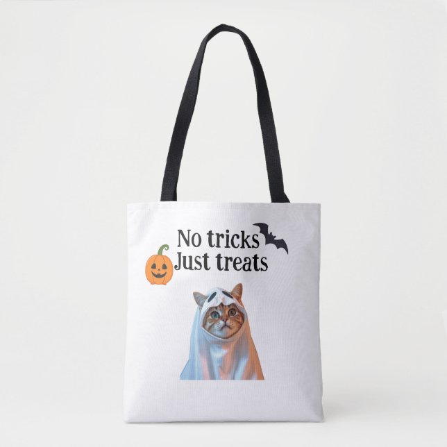 Sac fourre-tout d'halloween de chat (Devant)