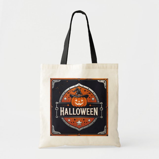 Sac fourre-tout d'Halloween Maison hantée Spooktac (Devant)