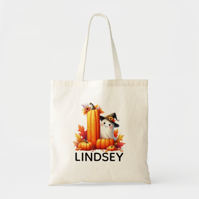 Sac fourre-tout d'Halloween monographique personna (Devant)